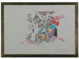 Luca Alinari, Landscape and Composition, a litograph and an engraving