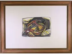 Composition 1983 by Primo Conti, 1900, lithograph, offered Feb 2021
