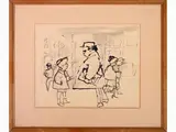 Mino Maccari, Figures, 1898, ink on paper