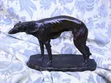 Valmore Gemignani, Sighthound, 1879, bronze sculpture