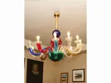 Gio Ponti, A Glass Chandelier, Venini, 1891, progettato da Ettore Sottsass on disegno di Gio Ponti negli anni cinquanta