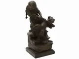 Pietro Costa, L'istruzione obbligatoria, 1849, bronze figural group