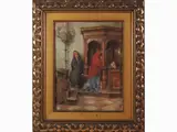 Alphons Hollaender, Church interior with confession scene