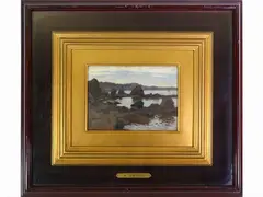 Seascape by Alberto Zardo, 1876, oil on panel, offered Dec 2020