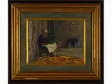 Gino Romiti, View of house with figure 1943