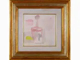 Primo Conti, Still life 1966, 1900, watercolour on paper laid on canvas