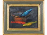 Emanuele Cavalli, Still life with fish