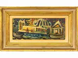 Carlo Hollesch, Punta della dogana 1947, 1926, oil on panel