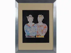 Figures by Luca Alinari, 1943, lithograph, offered Dec 2020