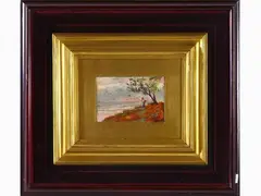 Marina by Ulvi Liegi, 1859, oil on tavoletta, offered Dec 2020