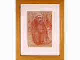 Romano Dazzi, Studies for animals, 1905, six red chalk and white pastel on paper patially laid on cardboard