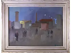 Ritorno dal lavoro 1951 by Franco Villoresi, 1920, oil on canvas, offered Dec 2020
