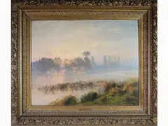 Paul-Albert Girard, Landscape, 1839, oil on canvas