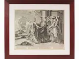 Claes Janszoon Visscher II, Lot with his family leaves Sodom, 1586, engraving on paper laid on paper