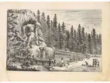 Stefano della Bella, View of the Villa di Pratolino, 1610, six etchings