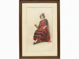 Arnaldo Tamburini, Carmen, 1843, watercolour on paper