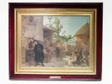 Francesco Gioli, View of a Farmyard with Figures