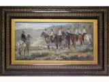 Giovanni Bartolena, Landscape with soldiers on horseback