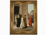 Raffaello Sorbi, Dante's meeting with Beatrice, 1844, oil on canvas