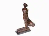Oreste Labo, Carezze sul mare, 1865, bronze sculpture