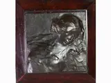 Alfonso Marabelli, Female figure, 1878, bronze low-relief