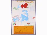 Luca Alinari, Allende Allende 1974, silk-screen print