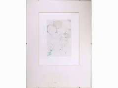 Composition with nude by Bruno Saetti, 1902, engraving, offered Nov 2020