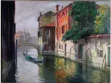 Gino Salviati, Vew of Venice, 1911, oil on canvas