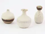 Guido Gambone, Three gres vase in miniature