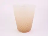 Archimede Seguso, A "costolato" beige glass vase