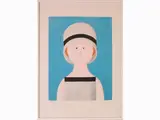 Portrait of a woman with hat by Antonio Bueno, 1918, lithograph, offered Oct 2020