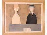 Two figures by Antonio Bueno, 1918, lithograph, offered Oct 2020
