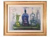 Enzo Pregno, Still life with bottles