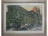 Enzo Pregno, View of the Chiesa di San Lorenzo in Florence