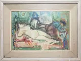 Mario Bucci, Venus, 1903, oil on faesite