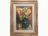 Flowers in a vase 1968 by Guido Borgianni, 1915, oil on canvas, offered Oct 2020