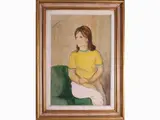 Portrait of a woman 1967 by Nino Tirinnanzi, 1923, watercolour on paper laid on cardboard, offered Oct 2020