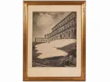 Francesco Chiappelli, Piazza Pitti in Florence, 1890, engraving