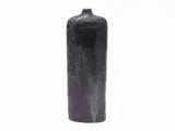 A small glazed terracotta vase, 1957 by Marcello Fantoni, 1915, superfice irregolare a colaggio nei toni del viola e del bruno, offered Sep 2020