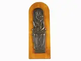 Mario Moschi, Madonna and Child, 1896, bronze low-relief