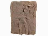 Figure in bed 1961 by Costantino Nivola, 1911, terracotta sculpture, offered Jul 2020