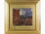 Beppe Ciardi, View of a castle, Bracciano 1900