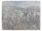 Quinto Martini, The exodus, 1908, oil on panel