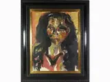 Portrait of a woman 1976 by Silvio Loffredo, 1920, oil on canvas board, offered Jul 2020
