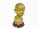 Agostino Giovannini, Portrait of a Child, 1881, patinated terracotta bus