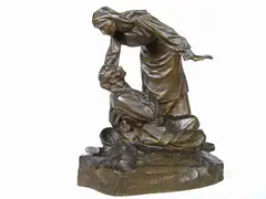 Raffaello Romanelli, Risorgi e vinci 1915-1918, 1856, bronze fiural group