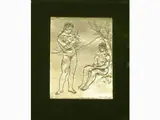 Francesco Messina, Untitled, 1900, low-relief on gilded metal