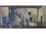 Gianni Vagnetti, Interior View with figures