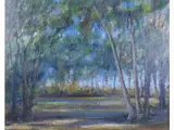 Domenico Purificato, Landscape, 1915, oil on canvas