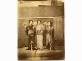 Raymund von Stillfried, Geishe, 1839, Albumen print from glass negative hand coloured